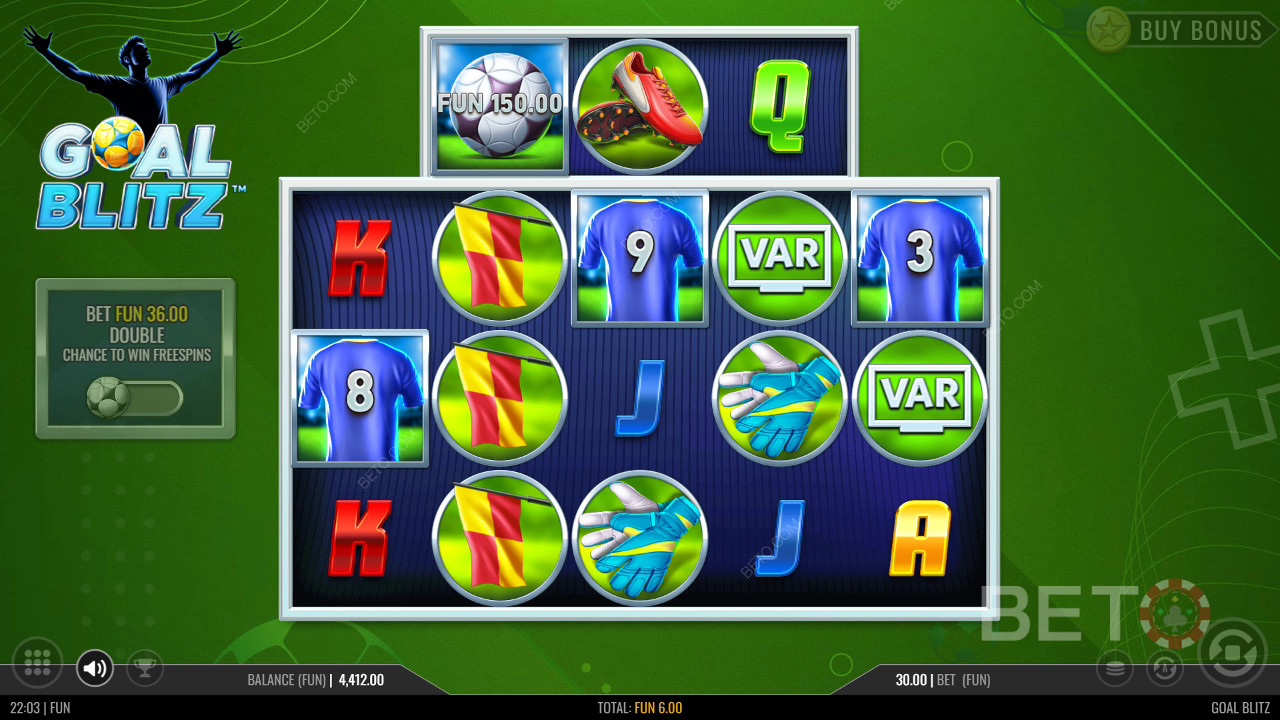 Goal Blitz Anmeldelse av BETO Slots
