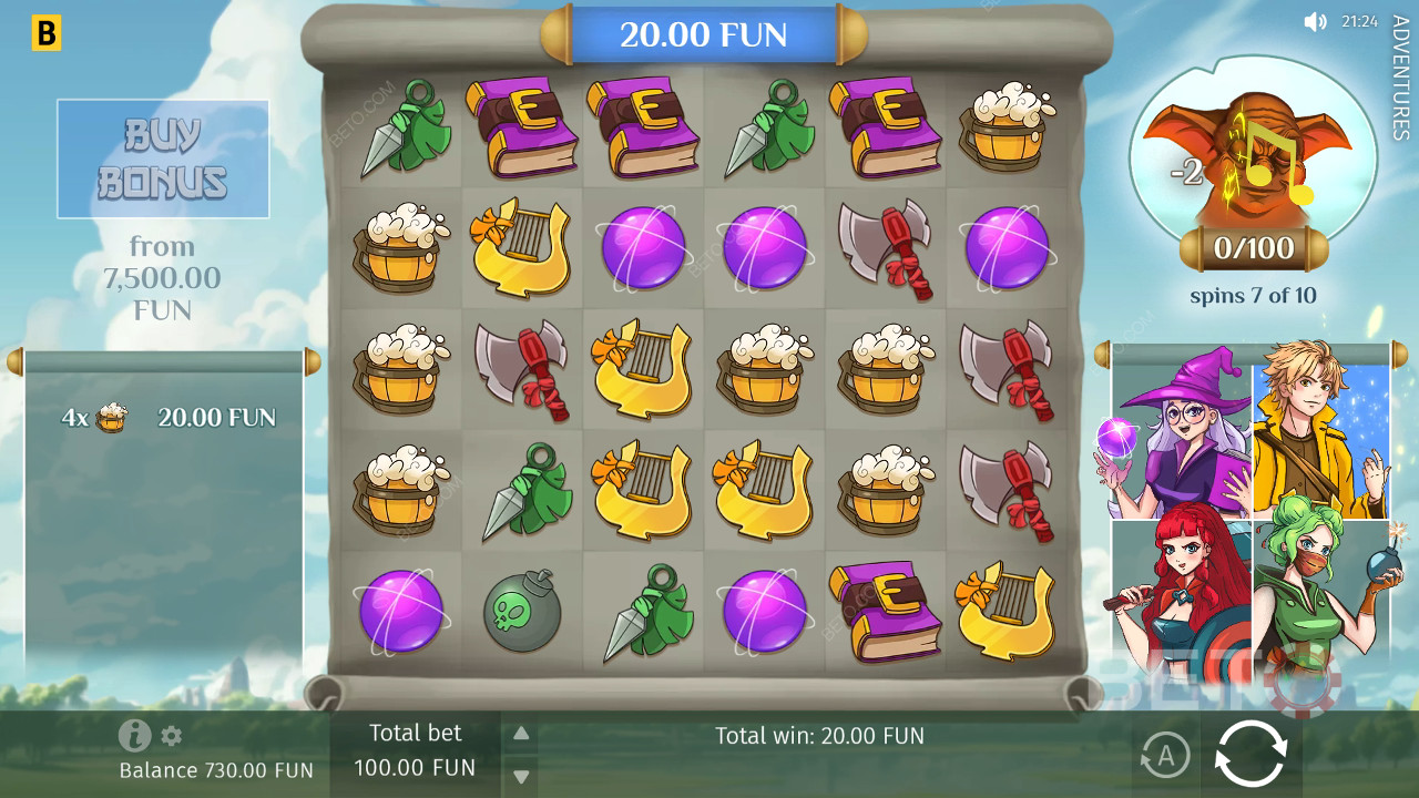 Eventyr Anmeldelse av BETO Slots