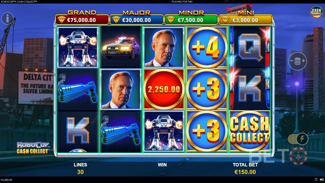 RoboCop: Cash Collect Anmeldelse av BETO Slots