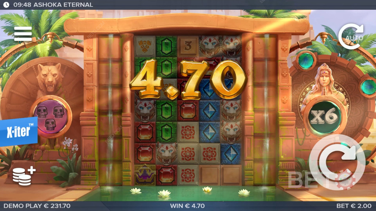 Bonusfunksjoner forklart i Ashoka Eternal av ELK Studios