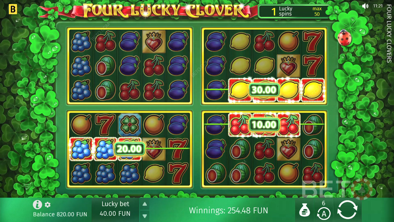 Four Lucky Clover Spill Gratis