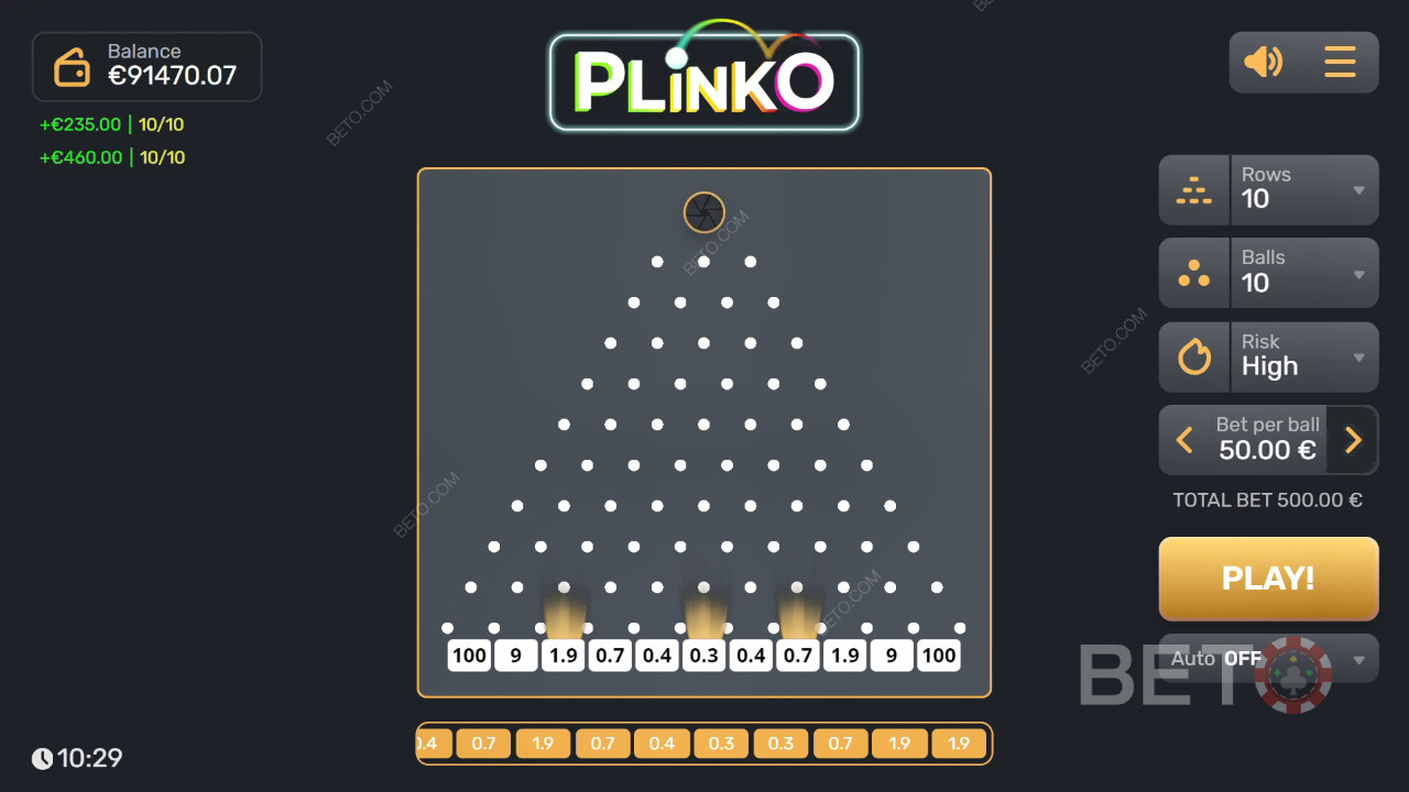 Plinko spilleautomat - vår dom