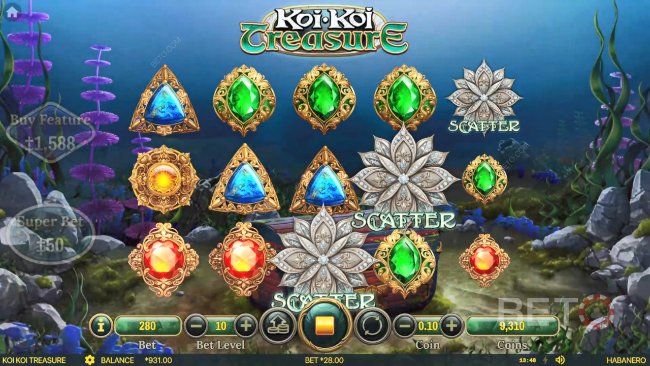 Koi Koi Treasure Spill Gratis