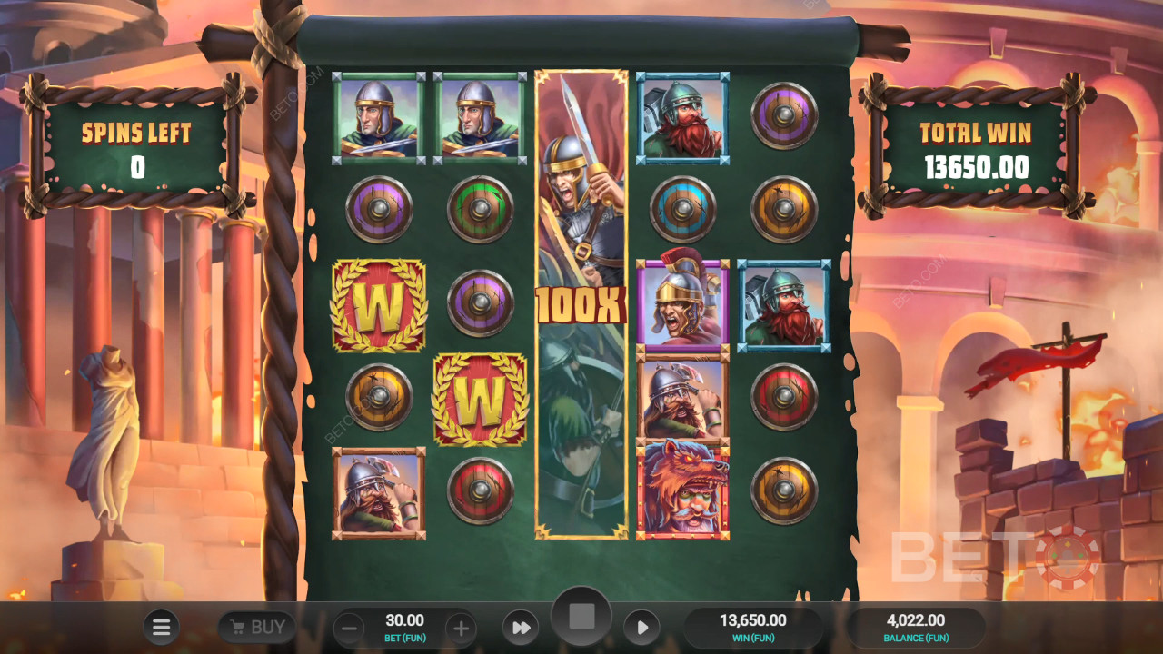 Roman Rivals Blood and Sand Anmeldelse av BETO Slots