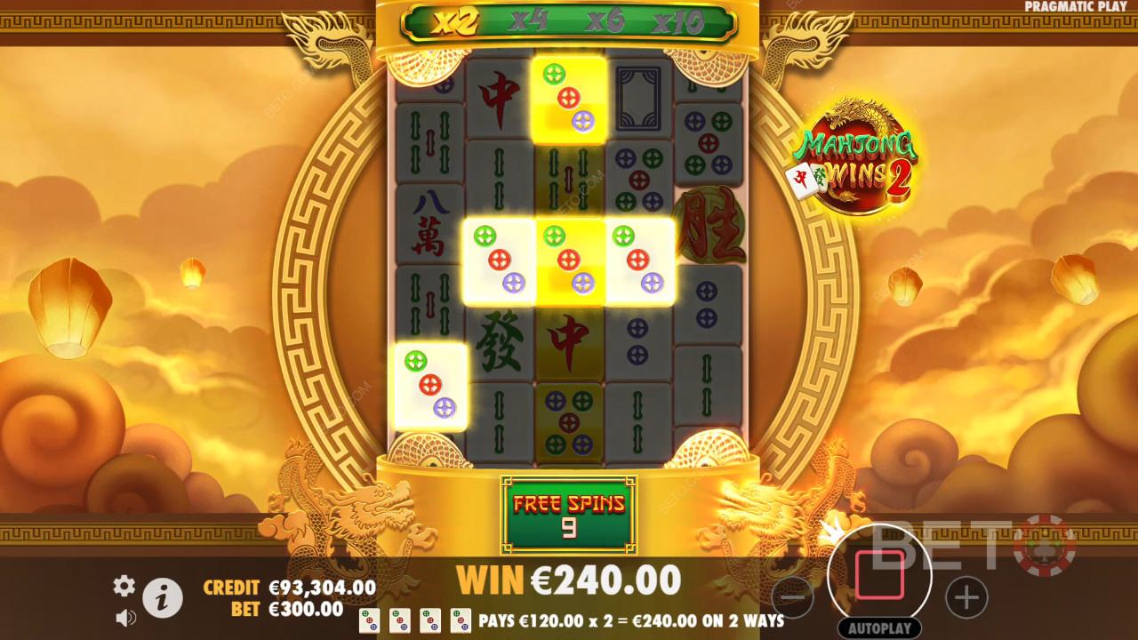 Bonusfunksjoner forklart i Mahjong Wins 2 av Pragmatic Play