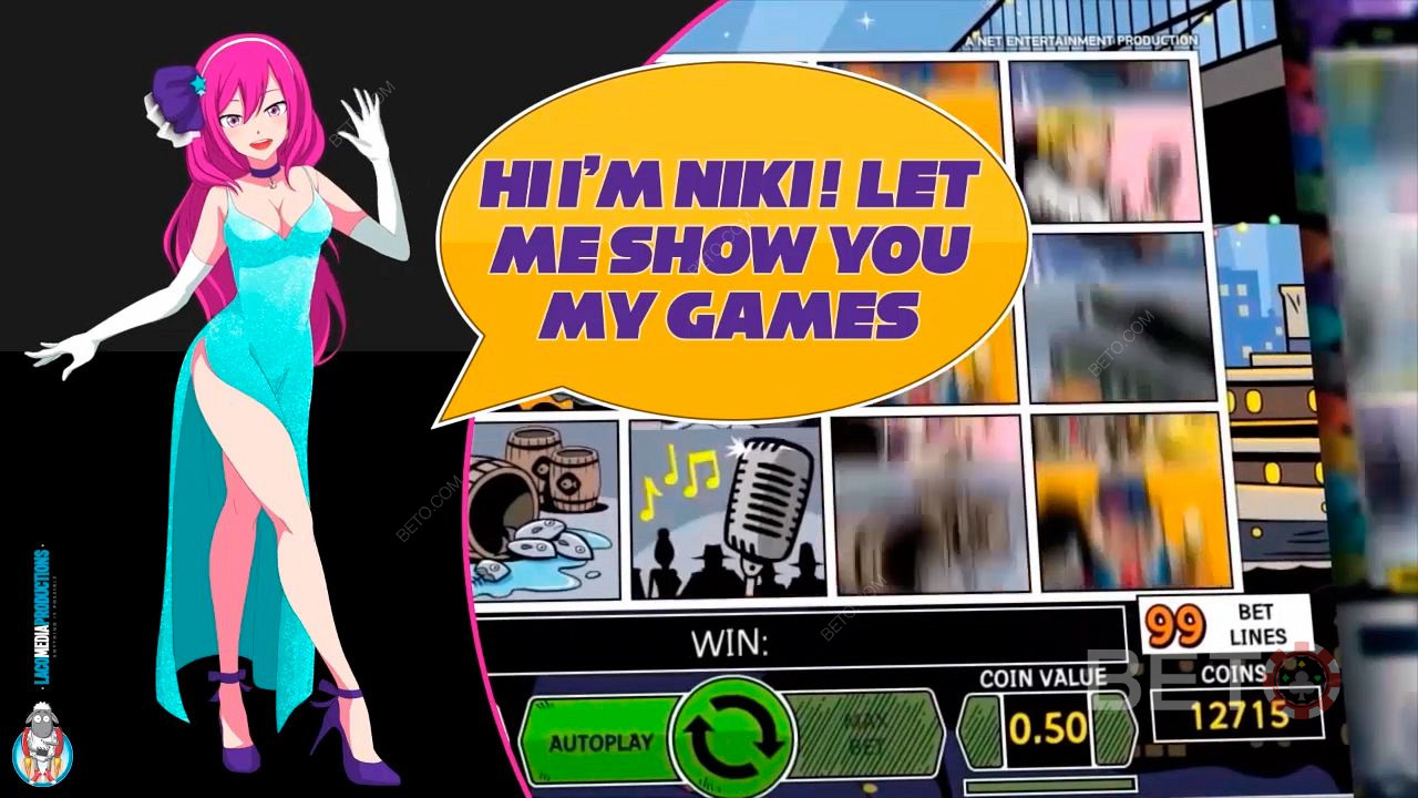 Dette er Niki, hun vil veilede deg og vise deg alle spillene deres