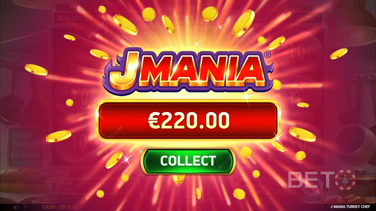 Vinn 3 910 ganger innsatsen din i J Mania Turkey Chef!