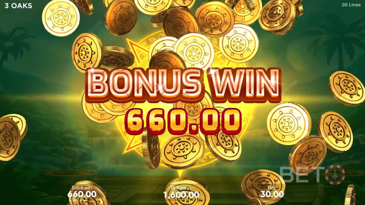 Vinn 10 000 ganger innsatsen din i Aztec Fire 2-spilleautomaten!