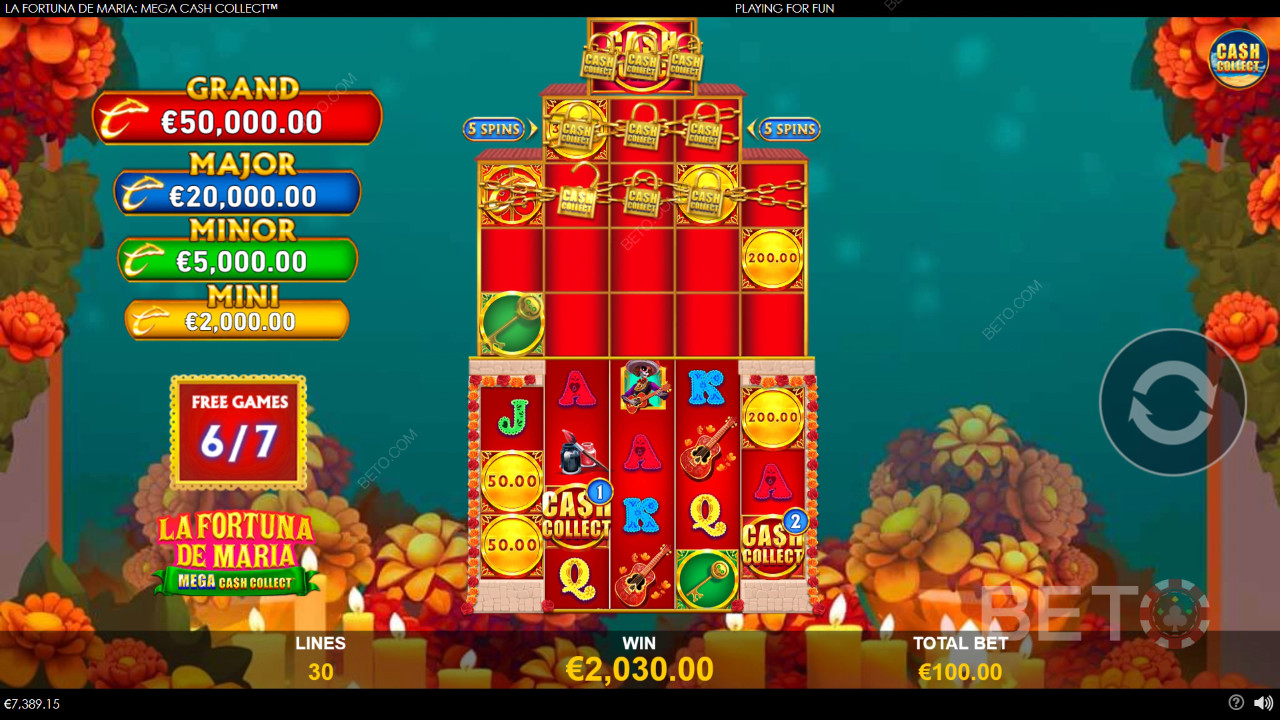La Fortuna de Maria: Mega Cash Collect Spill Gratis