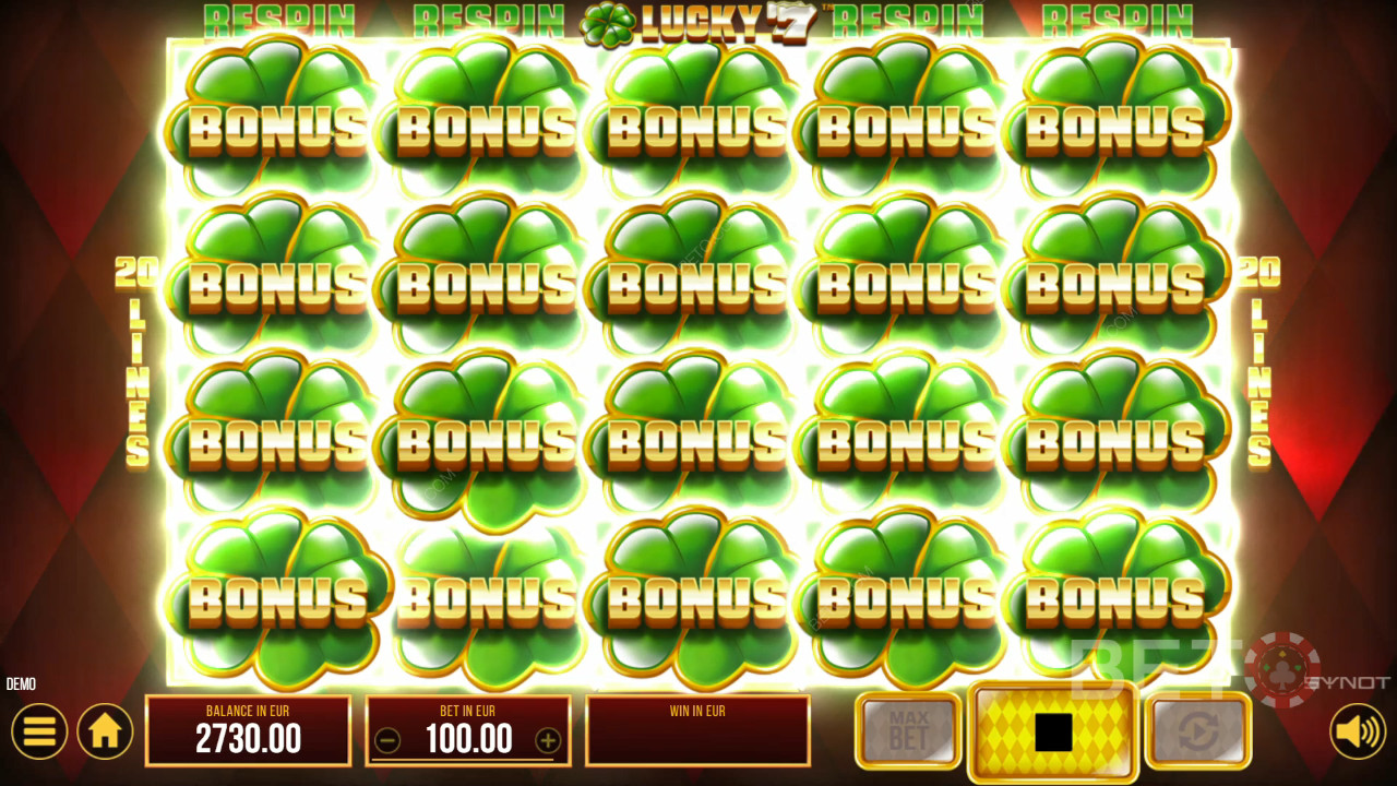 Bonusfunksjoner forklart i Lucky 77 av SYNOT Games