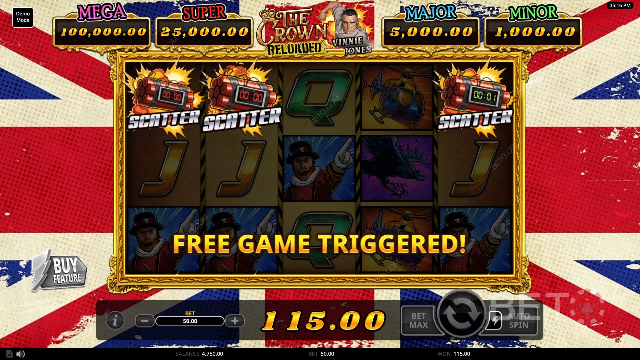 The Crown Reloaded Anmeldelse av BETO Slots