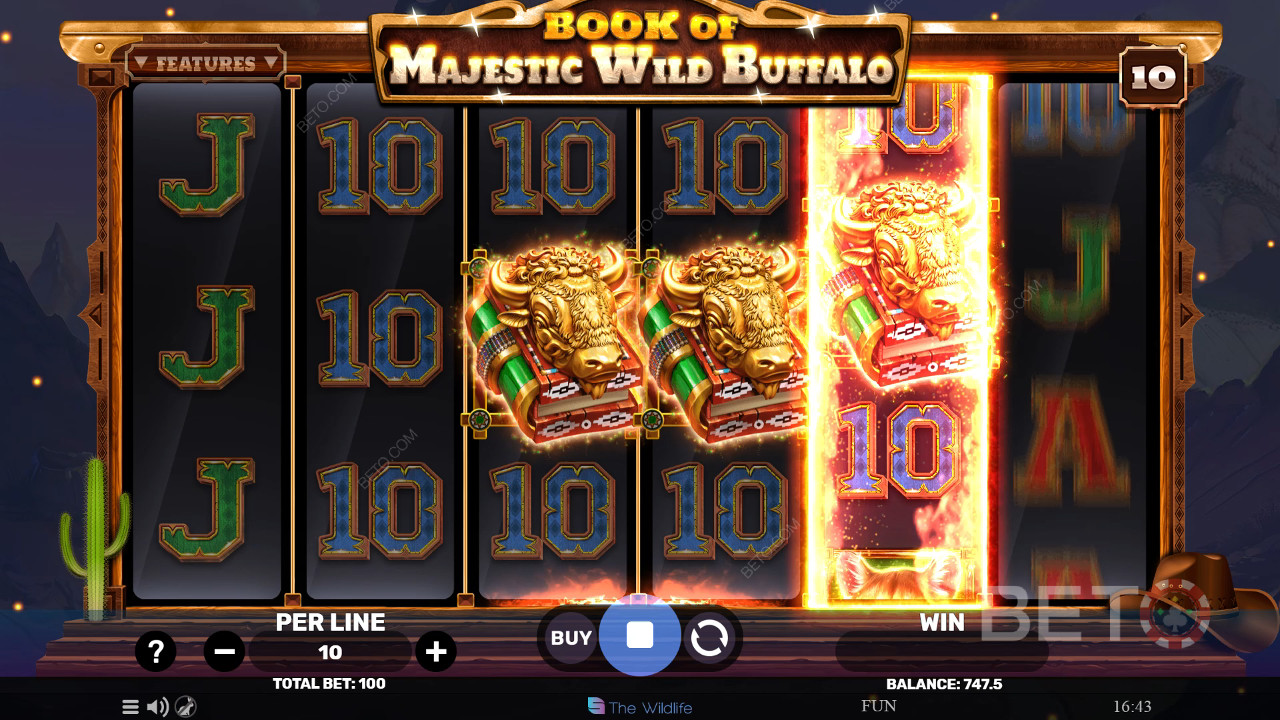 Book of Majestic Wild Buffalo Spill Gratis