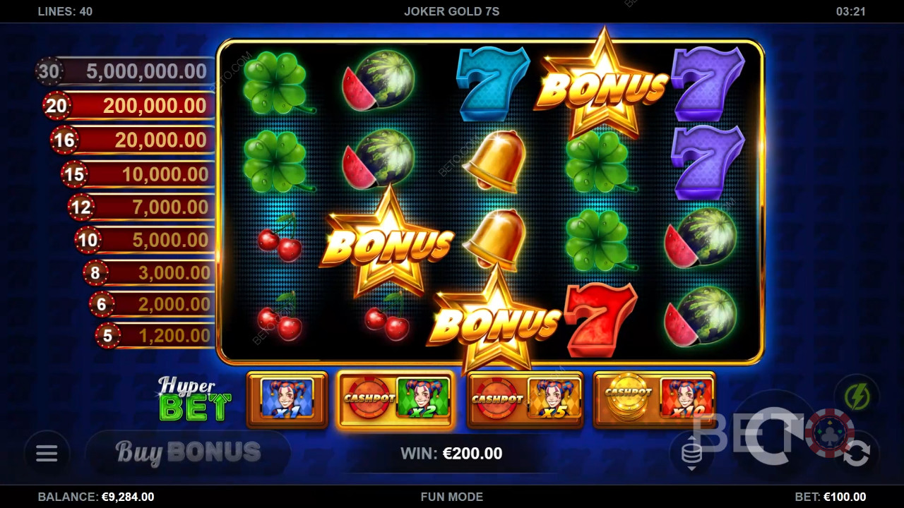 Joker Gold 7s Spill Gratis