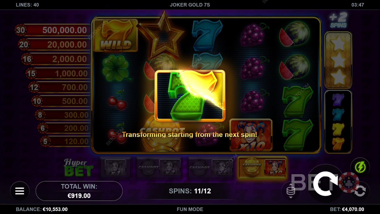 Er Joker Gold 7s spilleautomat verdt det?