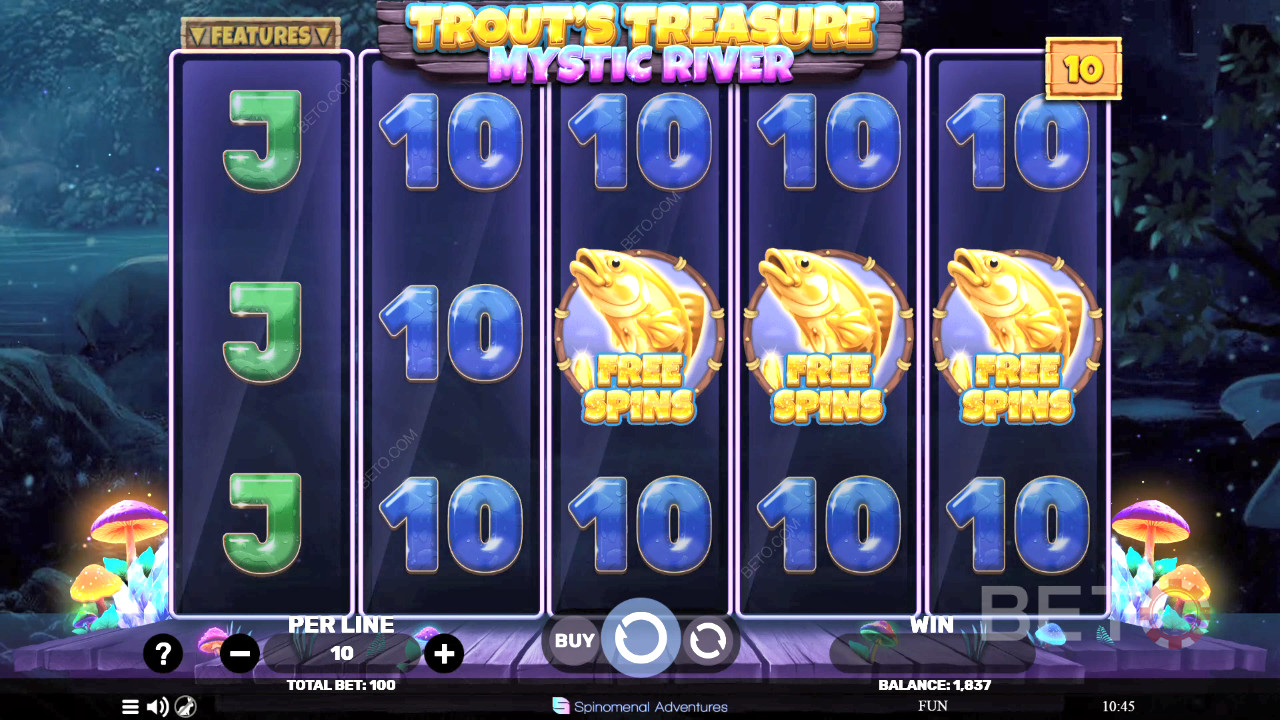 Trout's Treasure - Mystic River Spill Gratis