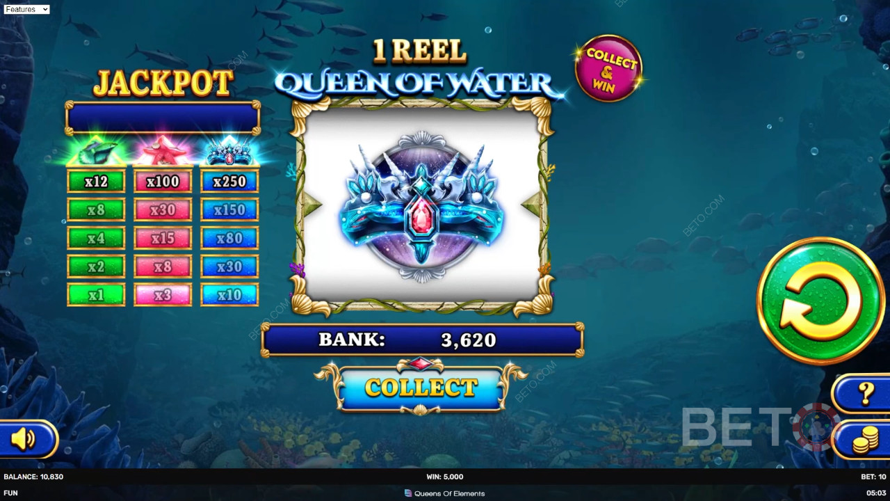 1 Reel Queen of Water Spill Gratis