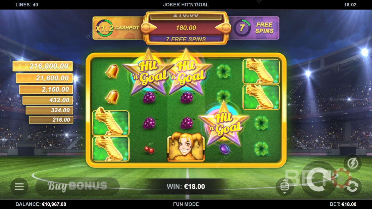 Joker Hit'n'Goal Spill Gratis