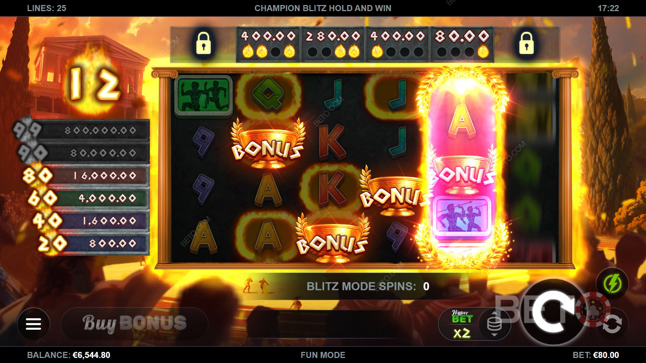 Champion Blitz Hold and Win Spill Gratis