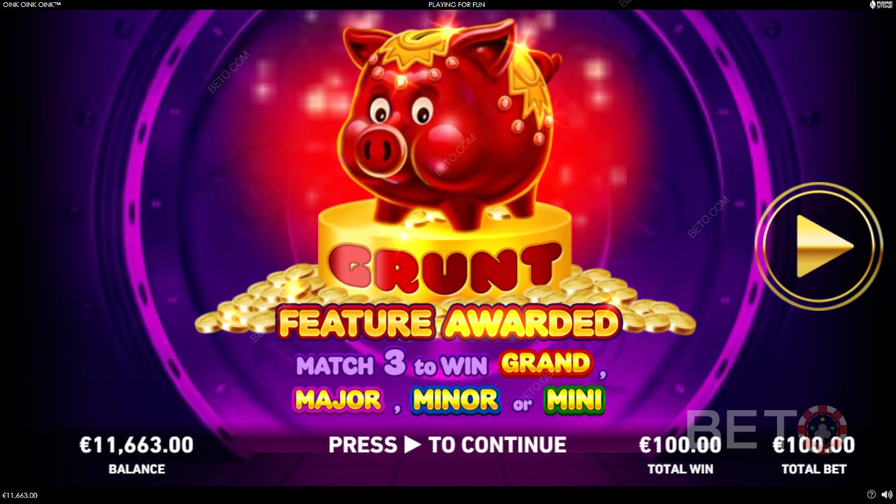 Bonusfunksjoner forklart i Oink Oink Oink Oink av Rarestone Gaming