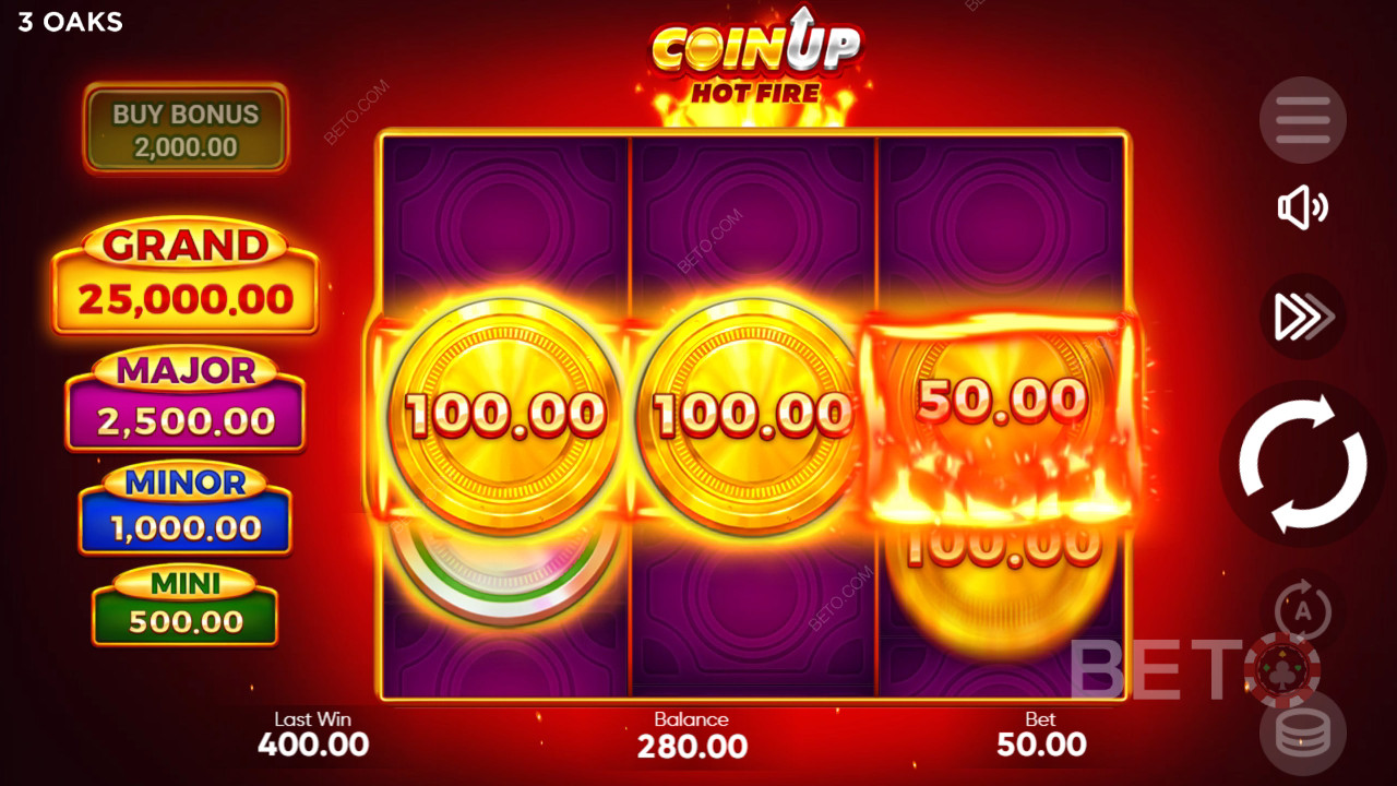 Coin Up: Hot Fire Spill Gratis