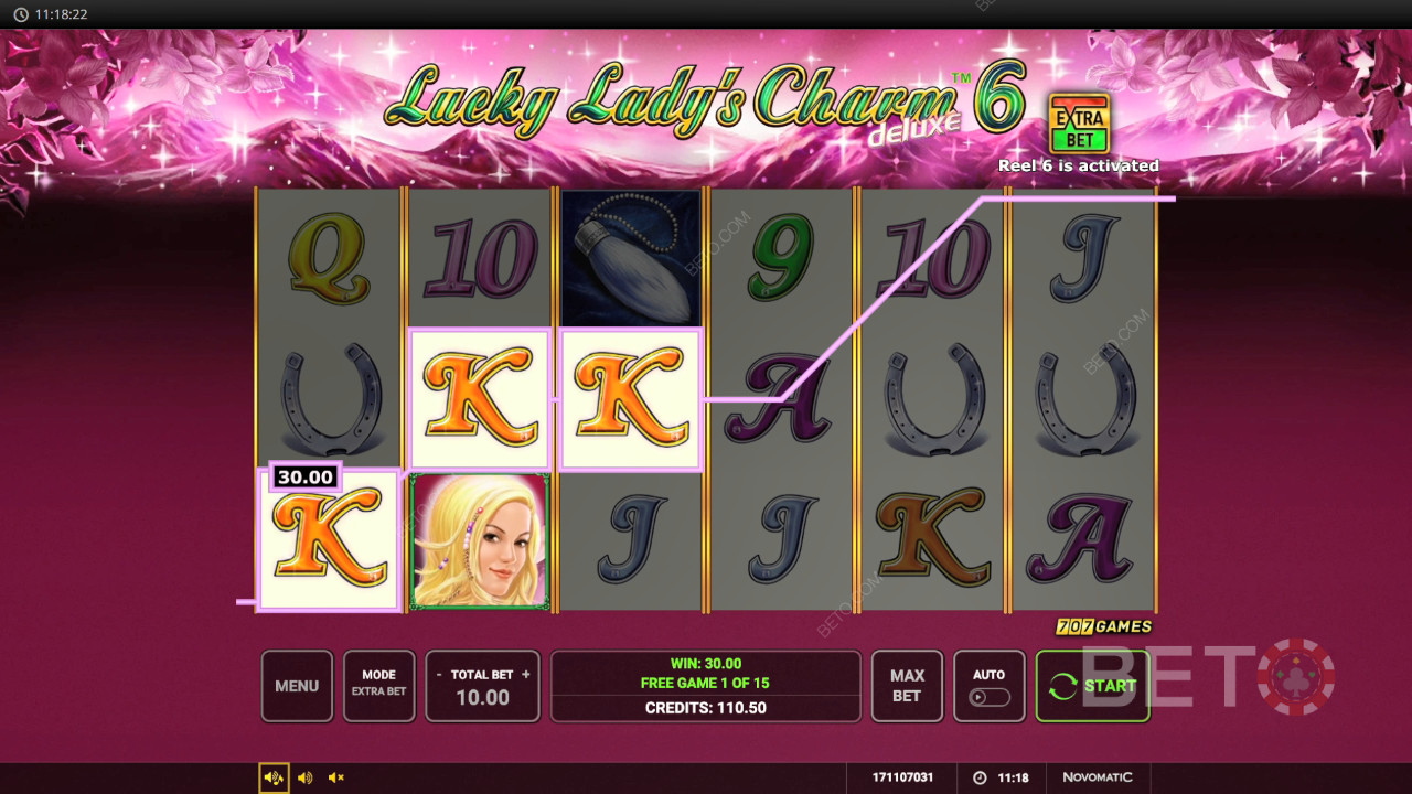 Vinn 12 804 ganger innsatsen din i Lucky Lady