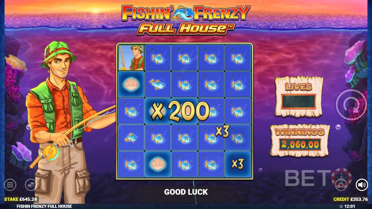 Fishin' Frenzy Full House Spill Gratis