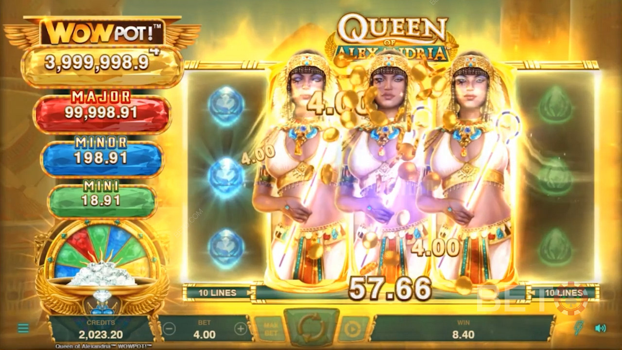 Glød i Cleopatras majestet for en sjanse til å vinne premier verdt over millioner