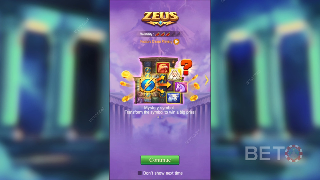 Bonusfunksjoner forklart i Zeus av TaDa Gaming