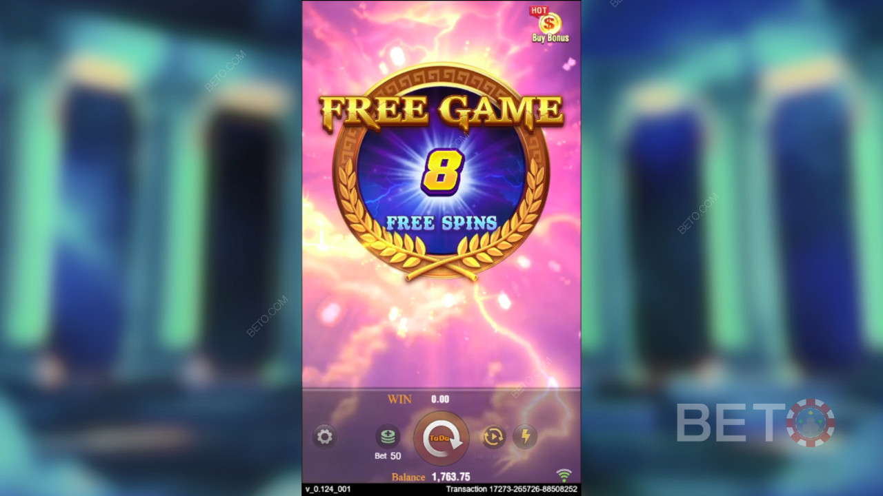 Vinn 10 000 ganger innsatsen din i Zeus Video Slot!