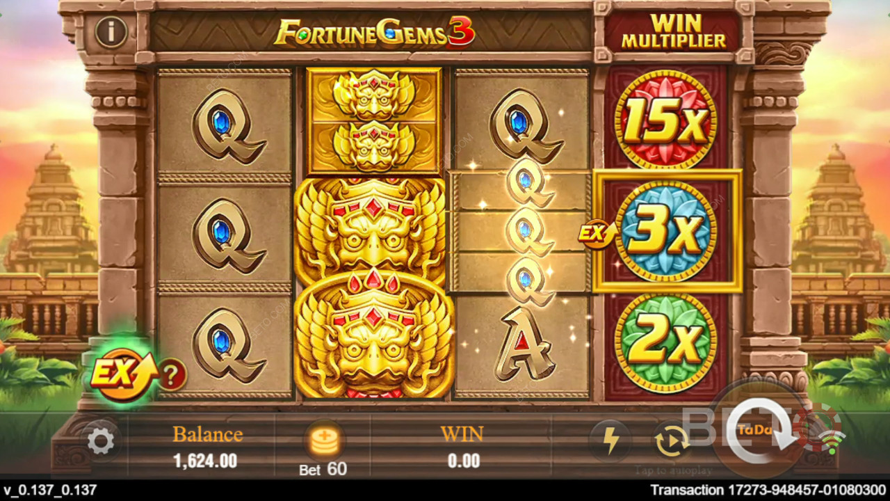 Bonusfunksjoner forklart i Fortune Gems 3 av TaDa Gaming