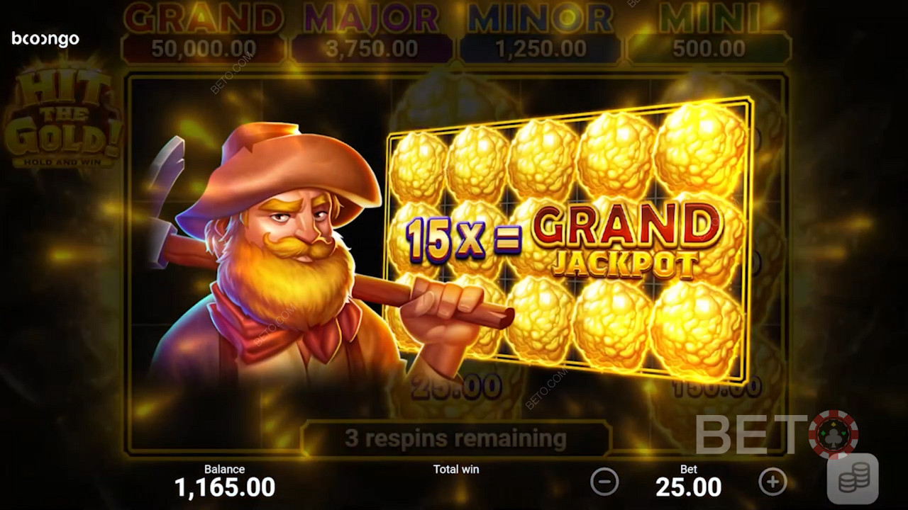 Spillere kan lande 4 forskjellige Jackpot-premier under bonusspillrunden