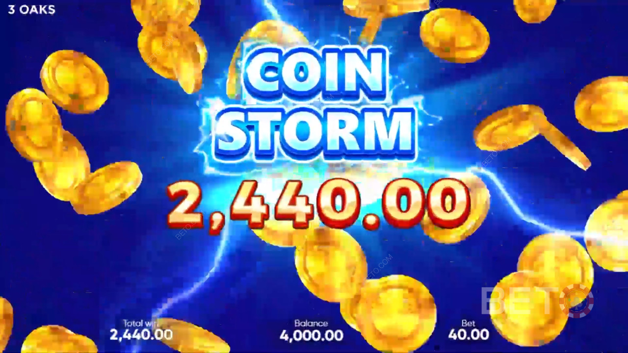 Vinn 500 ganger innsatsen din i Coin Up: Lightning spilleautomat!