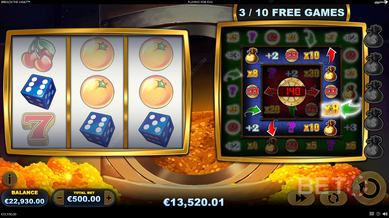 Bonusfunksjoner forklart i Breach The Vault av Playtech