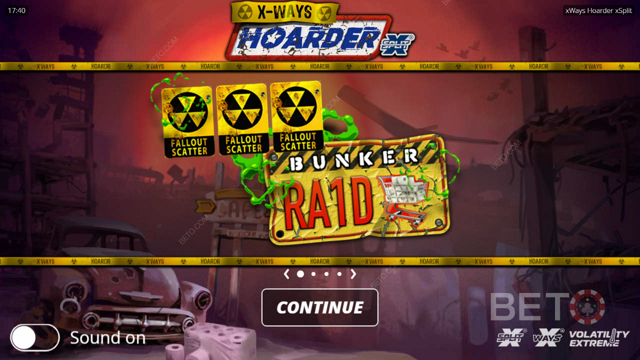 Du bør begynne å samle Scatter-symboler for å dra nytte av Bunker Raid Spins-bonusen.