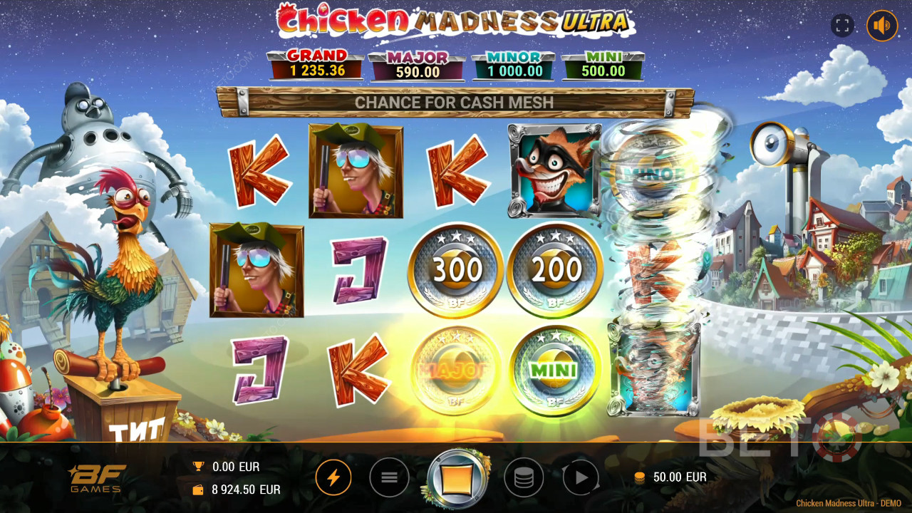 Chicken Madness Ultra Anmeldelse av BETO Slots