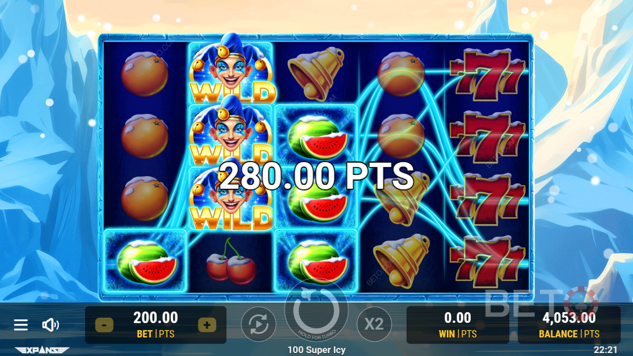 100 Super Icy Anmeldelse av BETO Slots