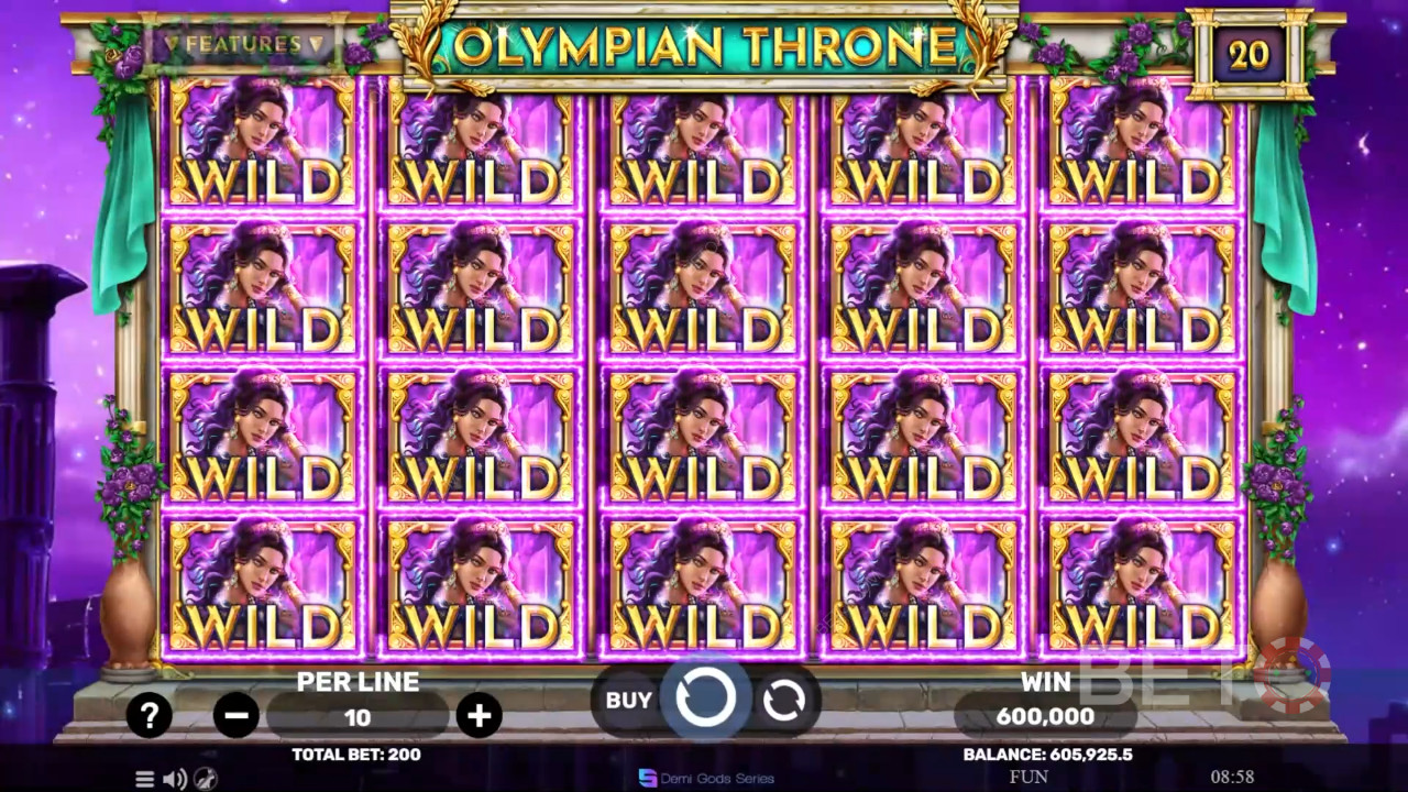 Olympian Throne Anmeldelse av BETO Slots