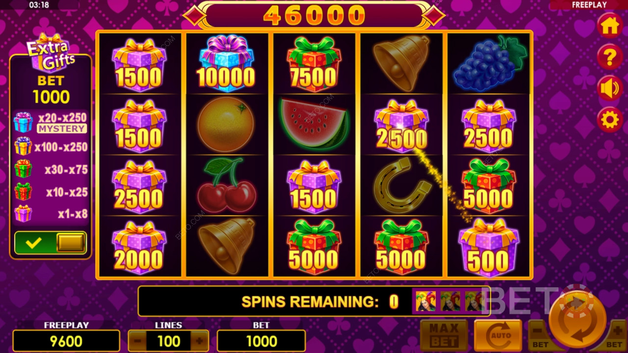 Bonusfunksjoner forklart i Lucky Joker 100 Extra Gifts by Amatic Industries