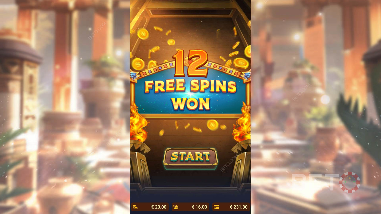 Vinn 1000 ganger innsatsen din i spilleautomaten Secrets of Anubis!