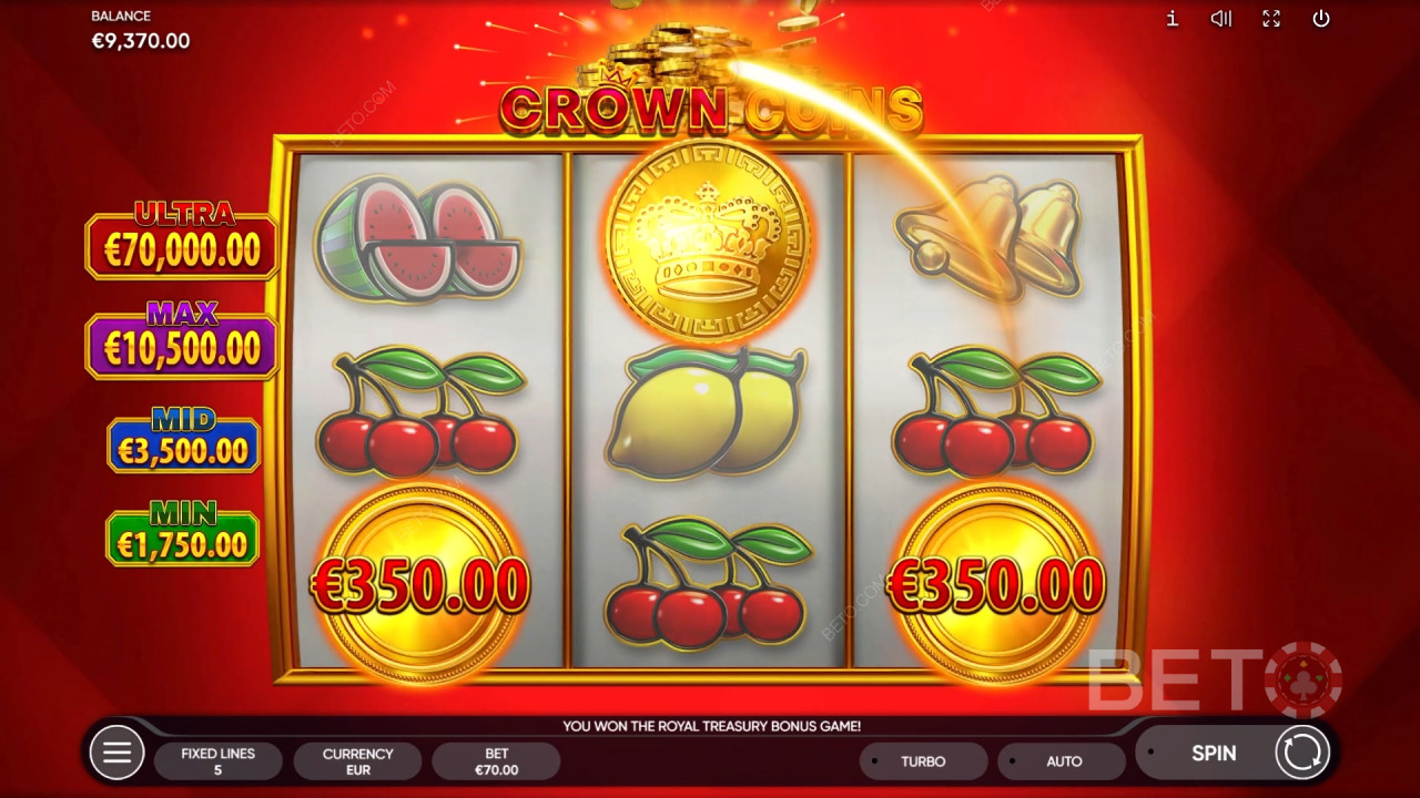 Crown Coins Spill Gratis