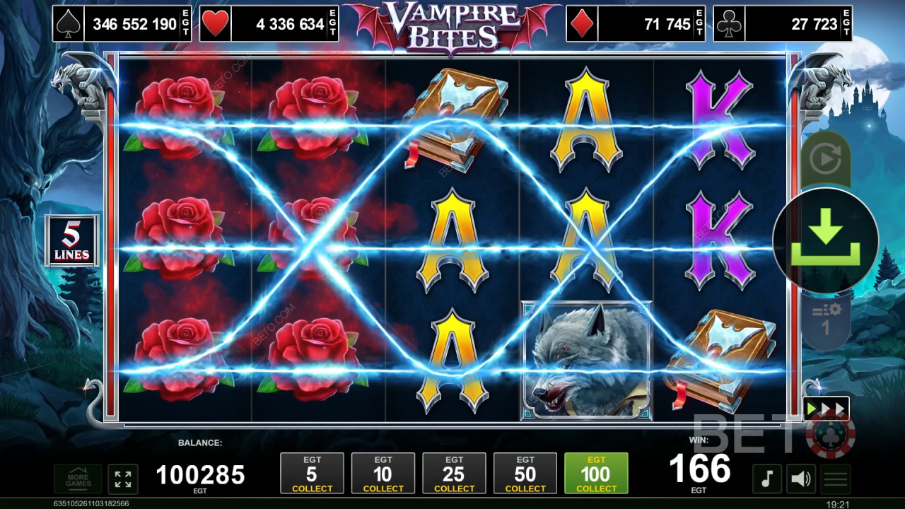 Vampire Bites Anmeldelse av BETO Slots
