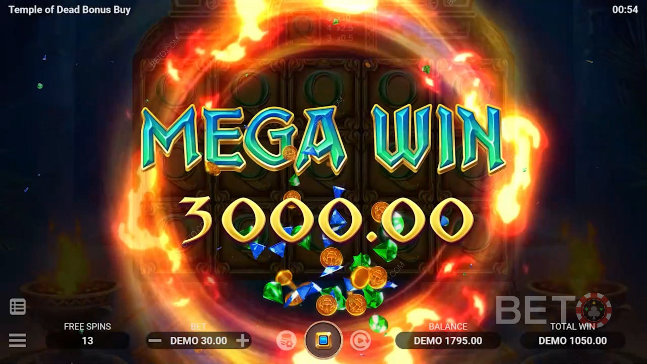 Spill Temple of Dead nå og vinn pengepremier verdt 10 068x innsatsen på maks.