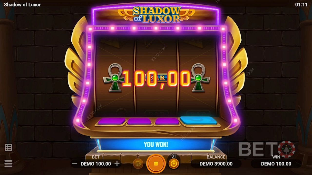 Spill Shadow of Luxor spill med eldgamle rikdommer kan gi deg noen saftige utbetalinger