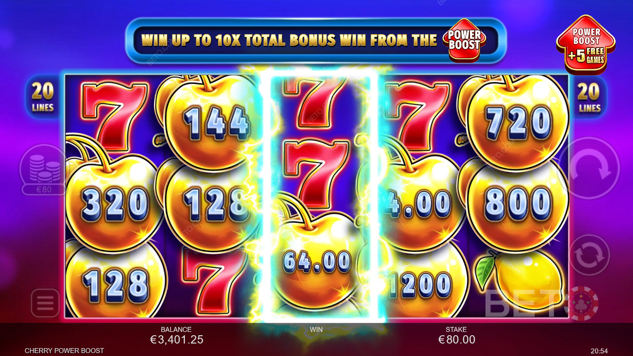 Cherry Power Boost Spill Gratis