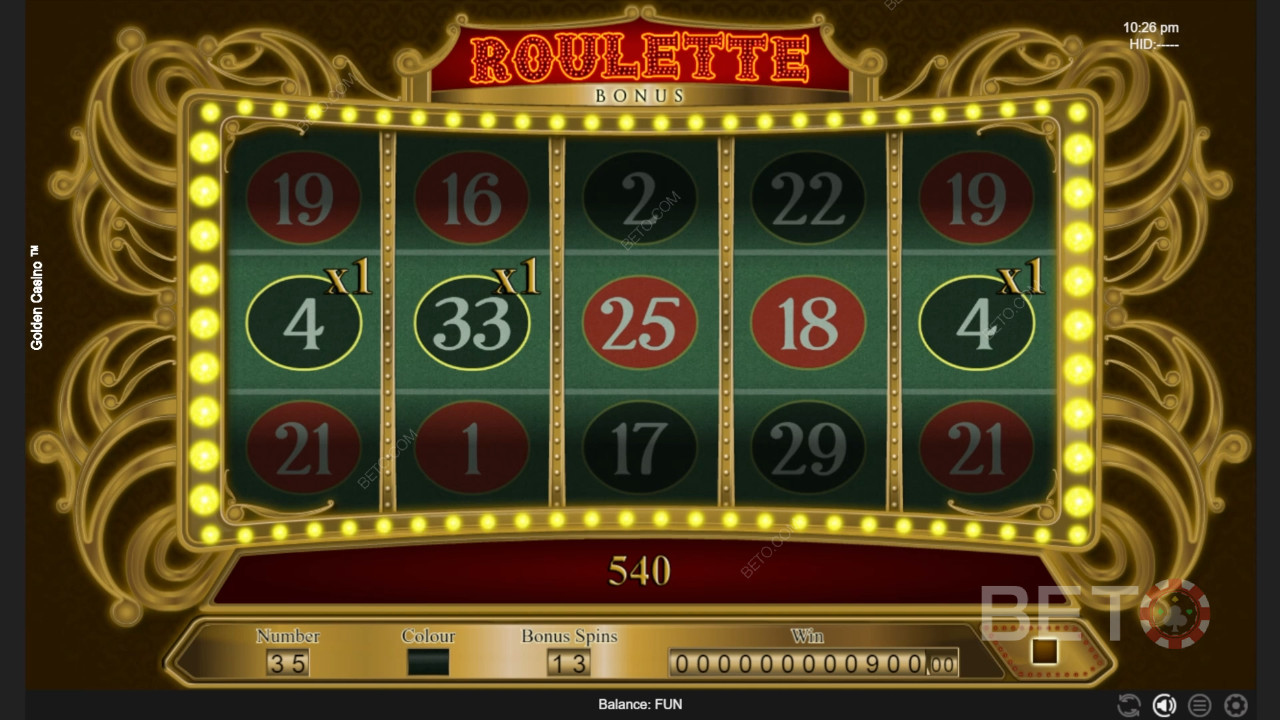 Vinn 2 500 ganger innsatsen din i Golden Casino spilleautomat på nett!