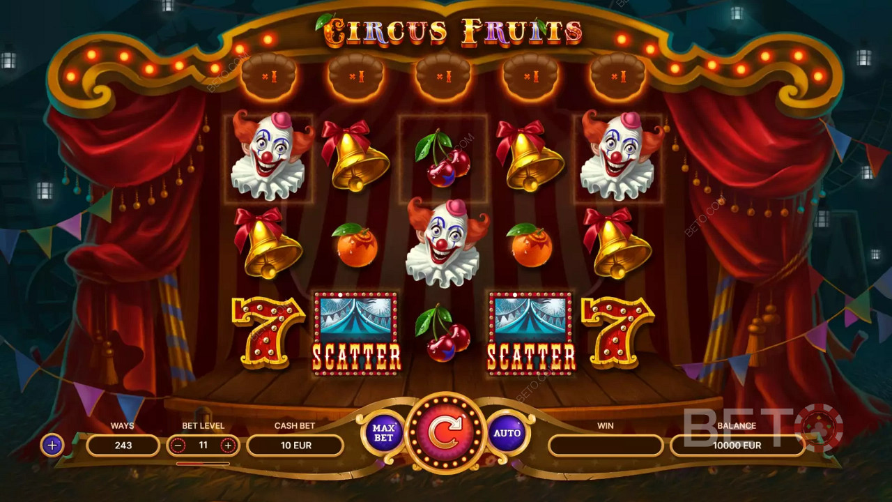 Innovativ Circus Fruits videoautomat fra TrueLab