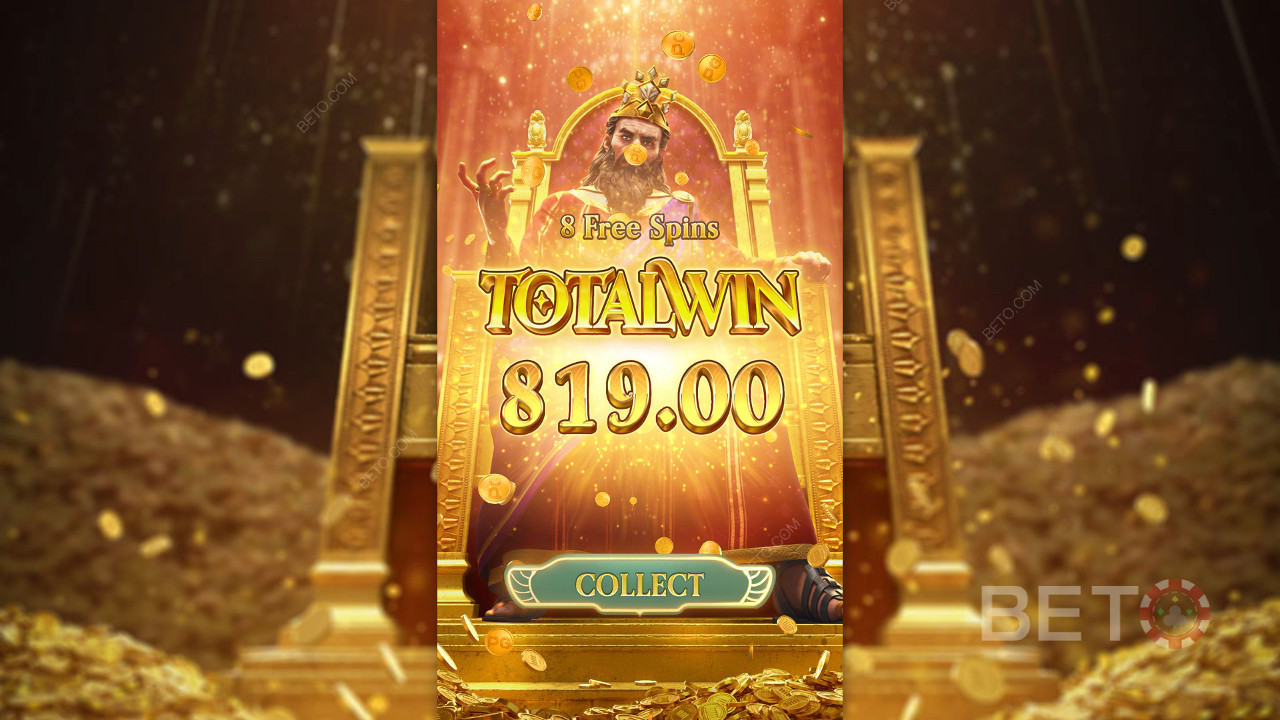 Vinn 2318x innsatsen din i Midas Fortune spilleautomat på nett!