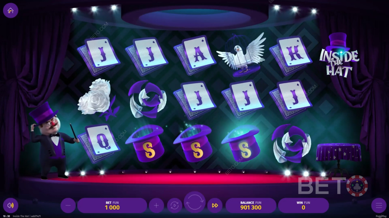 Inside The Hat Anmeldelse av BETO Slots