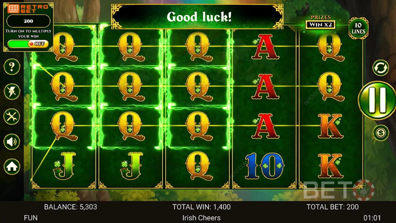 Irish Cheers Anmeldelse av BETO Slots