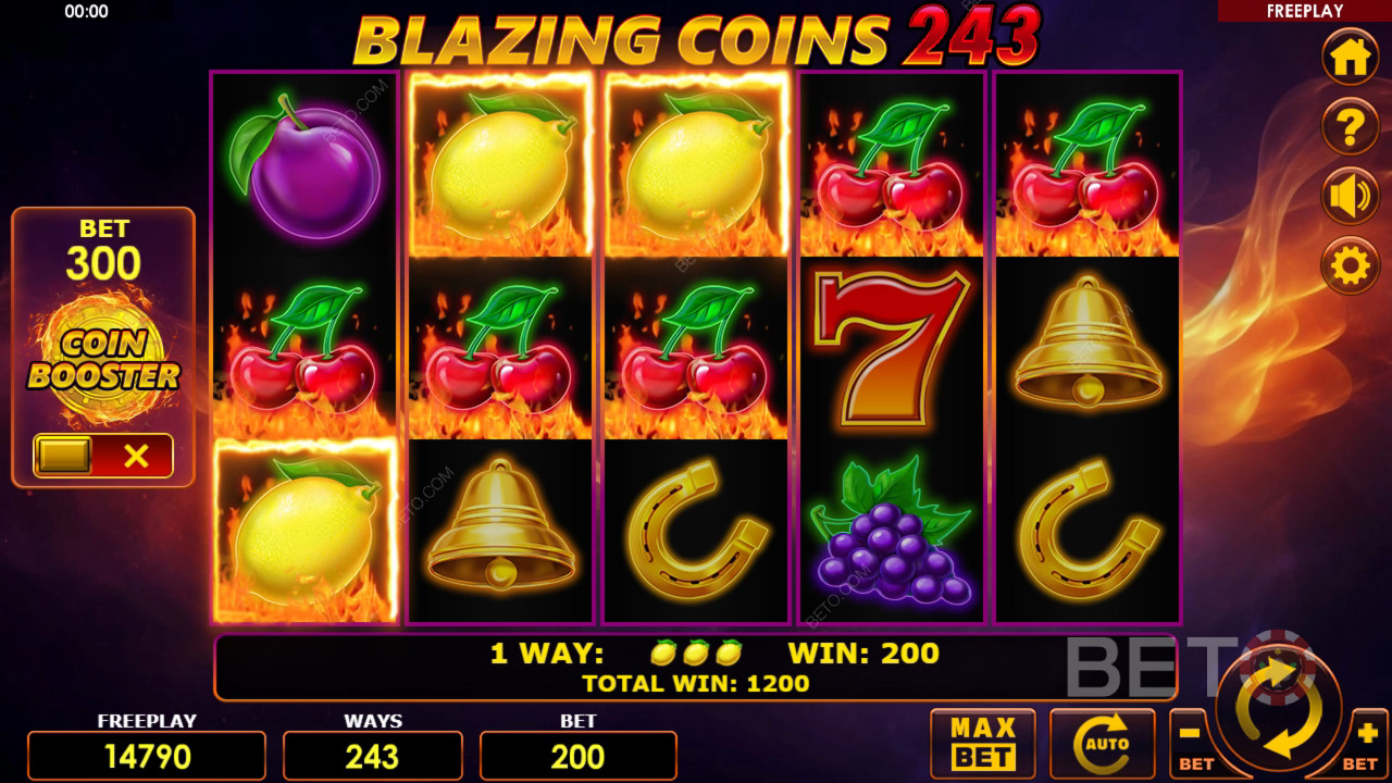 Blazing Coins 243 Spill Gratis